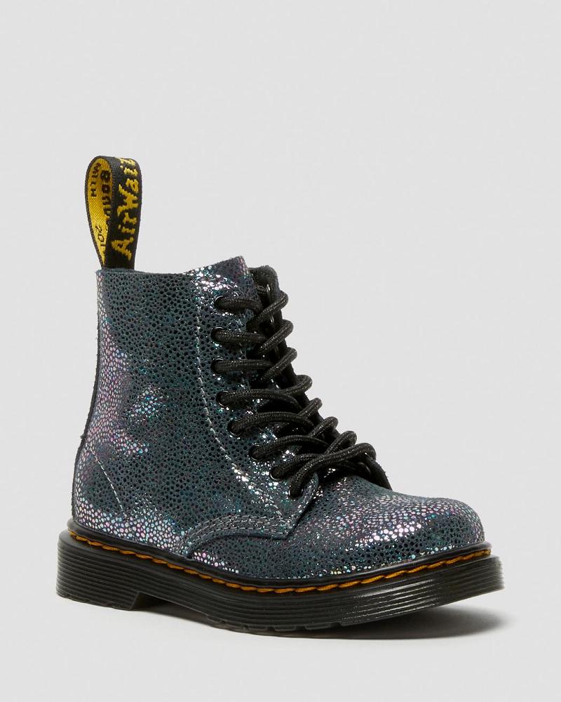 Dr Martens Toddler 1460 Pascal Iridescent Veterlaarzen Kinderen Metal | NL 126JPQ